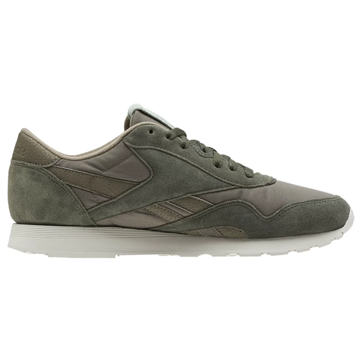 Zapatillas Reebok Classic Nylon M Hombre Gris Verde | 051834JVC