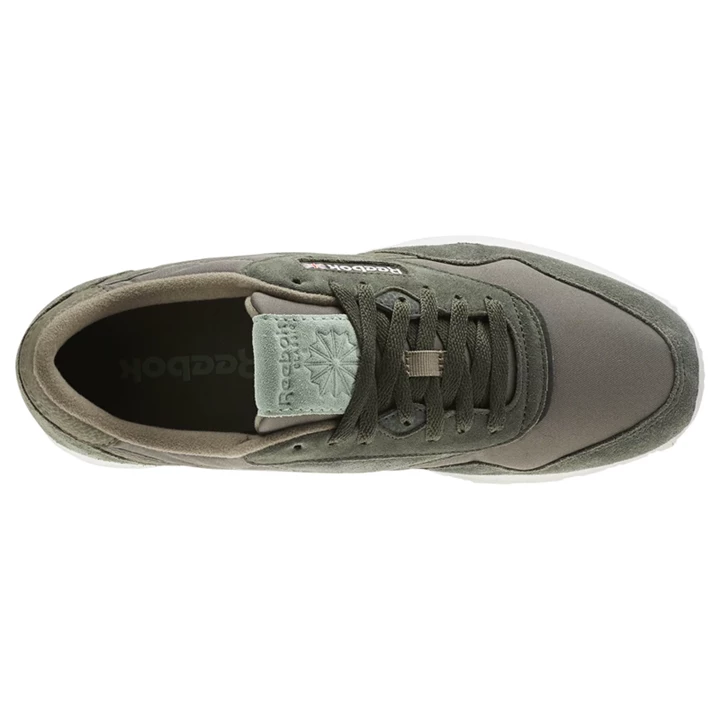 Zapatillas Reebok Classic Nylon M Hombre Gris Verde | 051834JVC