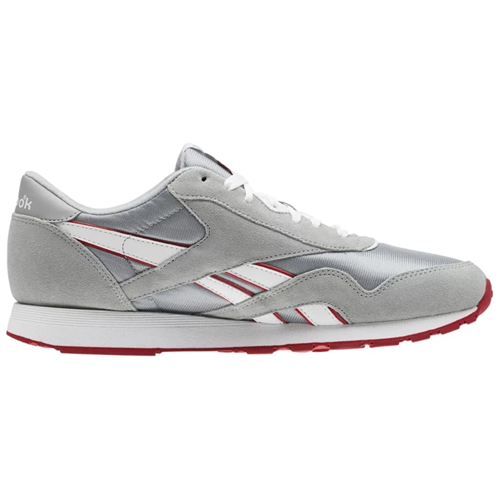 Zapatillas Reebok Classic Nylon M Hombre Gris Blancas Rojas | 065879ELP