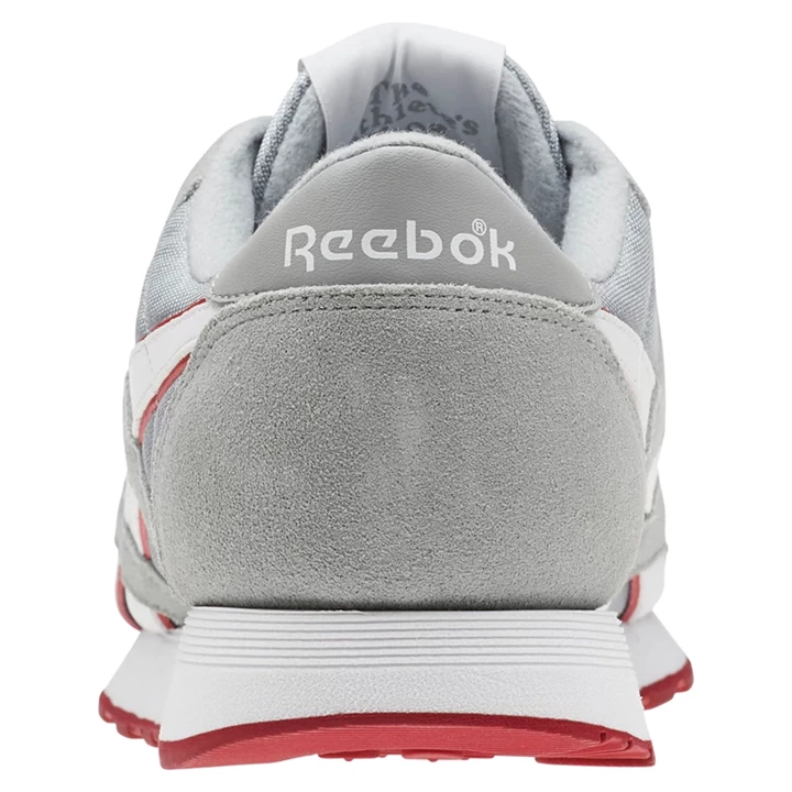 Zapatillas Reebok Classic Nylon M Hombre Gris Blancas Rojas | 065879ELP