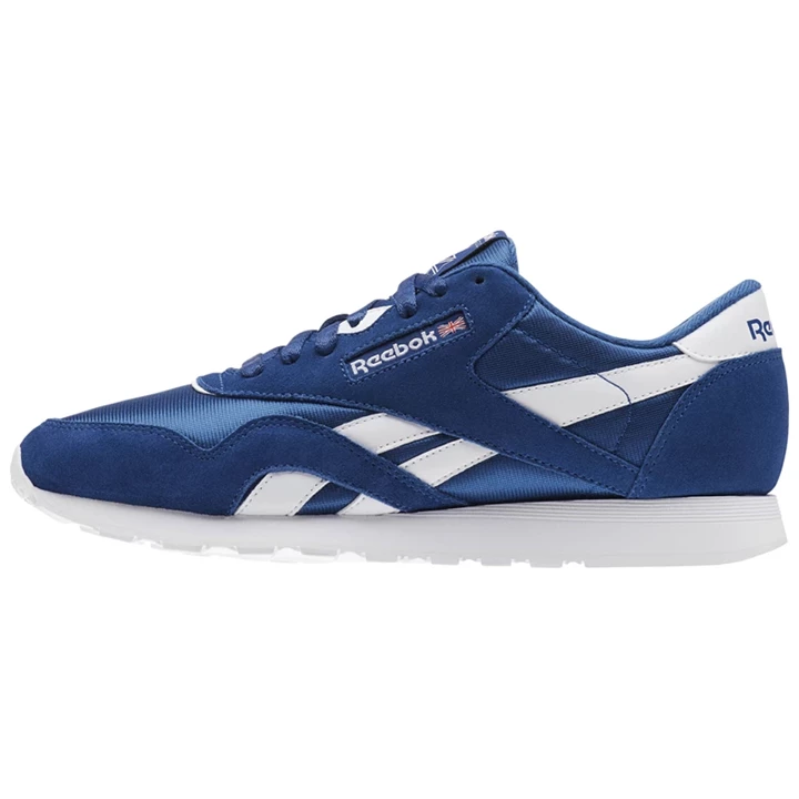 Zapatillas Reebok Classic Nylon M Mujer Azules Blancas | 910385VJS