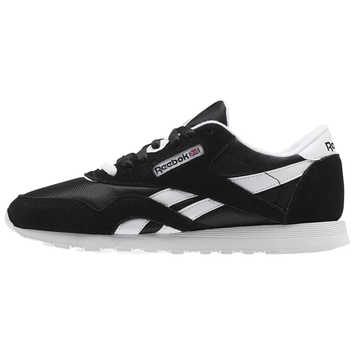 Zapatillas Reebok Classic Nylon Mujer Negras Blancas | 536170TWV