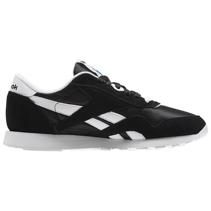 Zapatillas Reebok Classic Nylon Mujer Negras Blancas | 536170TWV