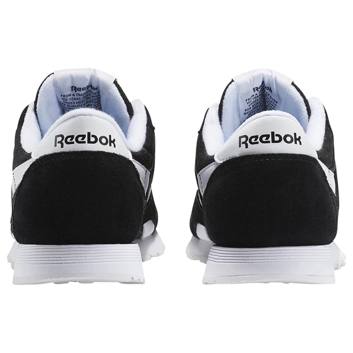 Zapatillas Reebok Classic Nylon Mujer Negras Blancas | 536170TWV