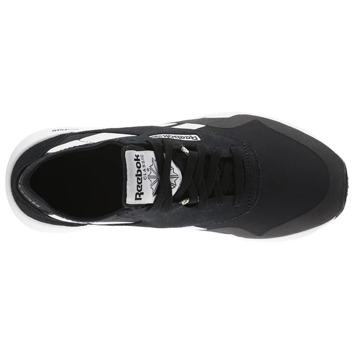 Zapatillas Reebok Classic Nylon Mujer Negras Doradas | 938245QYK