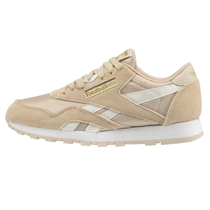 Zapatillas Reebok Classic Nylon Niños Beige Doradas | 710532HAE