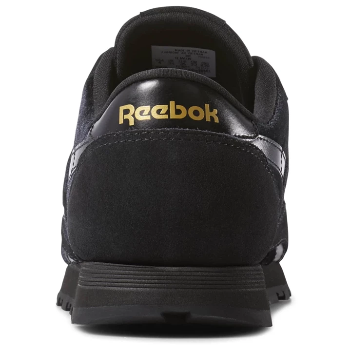 Zapatillas Reebok Classic Nylon Niños Negras Doradas | 390865ENM