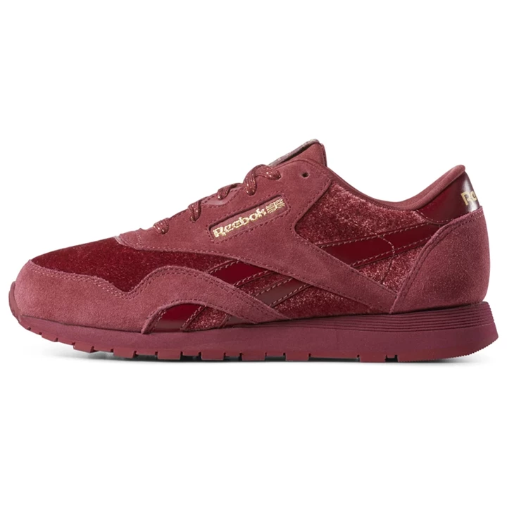 Zapatillas Reebok Classic Nylon Niños Rojas Doradas | 518604AKS