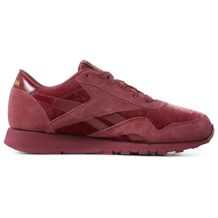 Zapatillas Reebok Classic Nylon Niños Rojas Doradas | 518604AKS