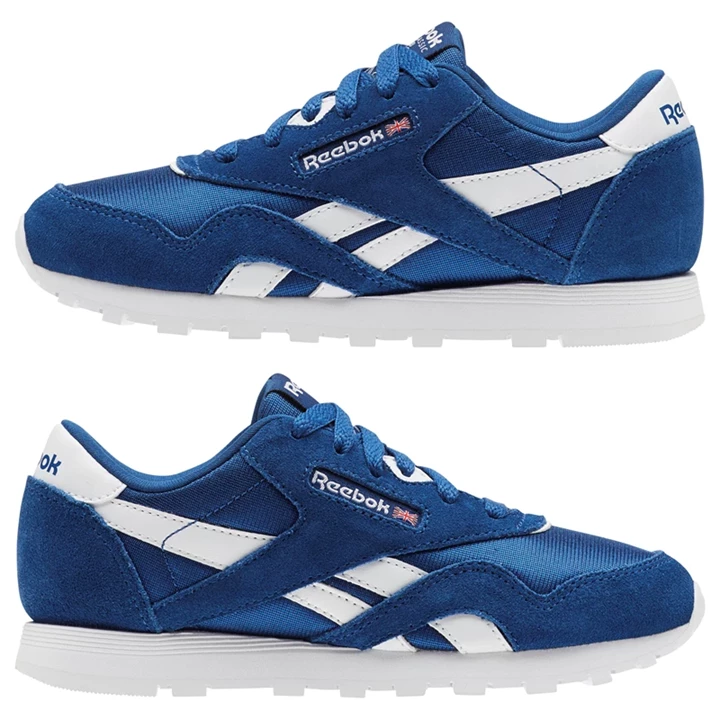 Zapatillas Reebok Classic Nylon - Pre-School Niños Azules Blancas | 706195ELJ