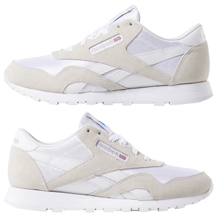 Zapatillas Reebok Classic Nylon - Primary School Niños Blancas Gris | 541803YMV