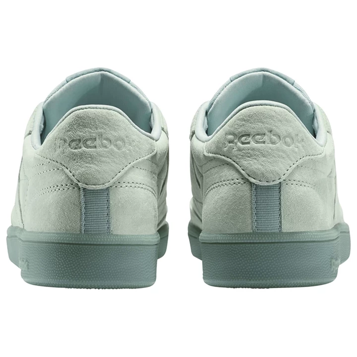 Zapatillas Reebok Club C 85 Encaje Mujer Verde Gris Blancas | 193706TBV