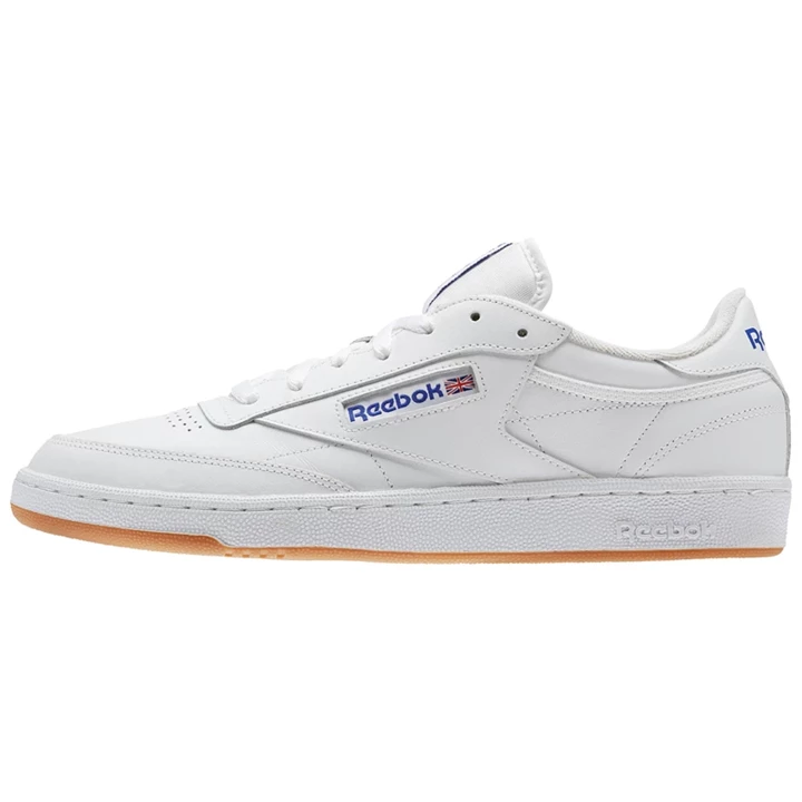 Zapatillas Reebok Club C 85 Hombre Blancas Azul Real | 254086VYI