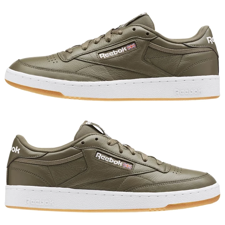 Zapatillas Reebok Club C 85 Hombre Gris Blancas | 430281VNG