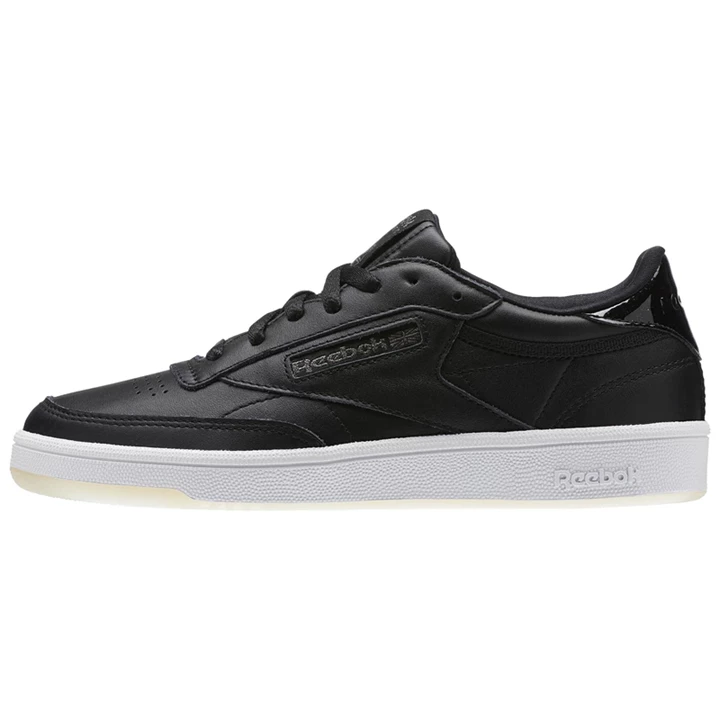 Zapatillas Reebok Club C 85 Melted Metals Mujer Negras Blancas | 945826TAH