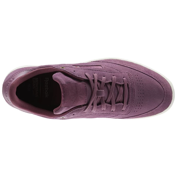 Zapatillas Reebok Club C 85 Montana Cans collaboration Mujer Moradas Rosas | 351408YPU