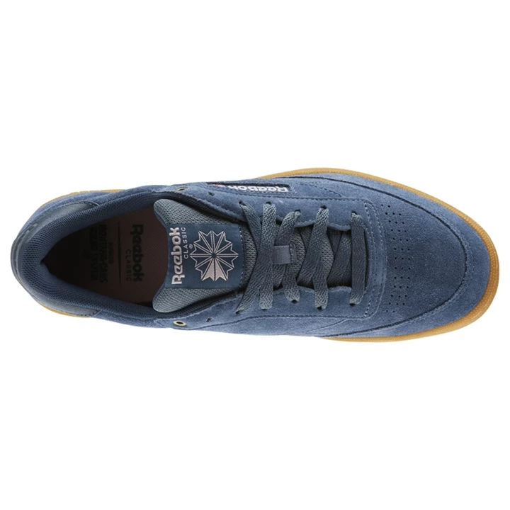 Zapatillas Reebok Club C 85 Mujer Azul Marino Marrones | 280576SLU