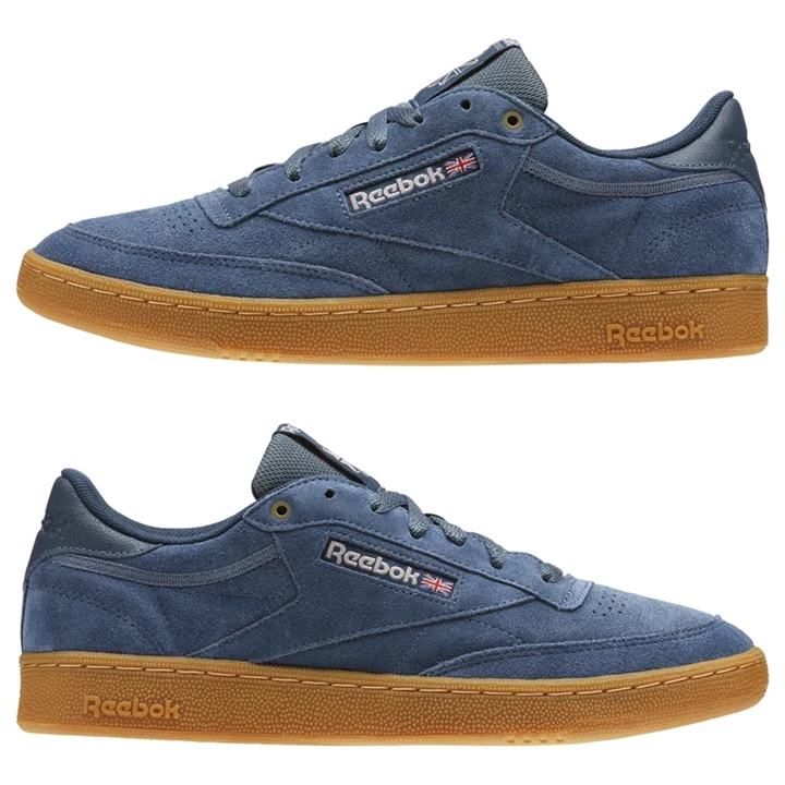 Zapatillas Reebok Club C 85 Mujer Azul Marino Marrones | 280576SLU