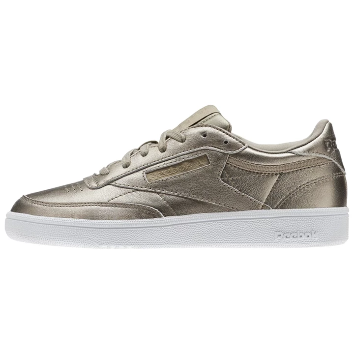 Zapatillas Reebok Club C 85 Mujer Doradas Gris Doradas Blancas | 127058OKG