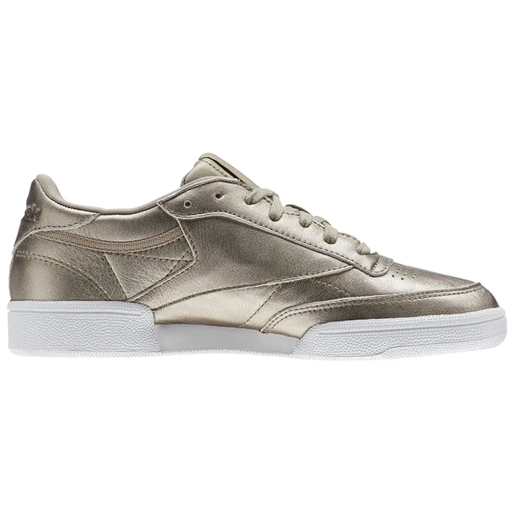 Zapatillas Reebok Club C 85 Mujer Doradas Gris Doradas Blancas | 127058OKG