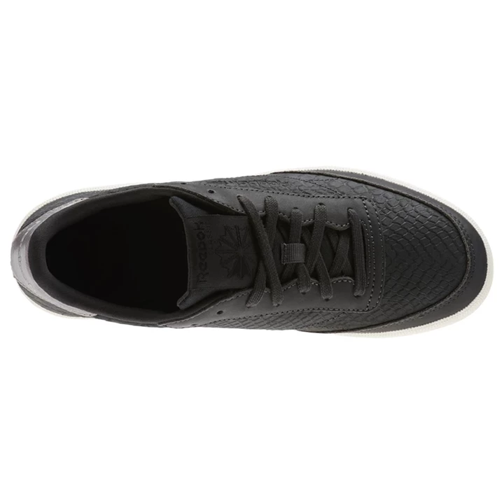 Zapatillas Reebok Club C 85 Mujer Doradas Negras | 485026EVN