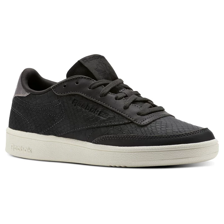 Zapatillas Reebok Club C 85 Mujer Doradas Negras | 485026EVN