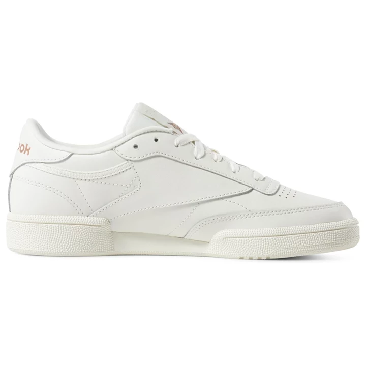 Zapatillas Reebok Club C 85 Mujer Doradas Blancas | 654783PTD