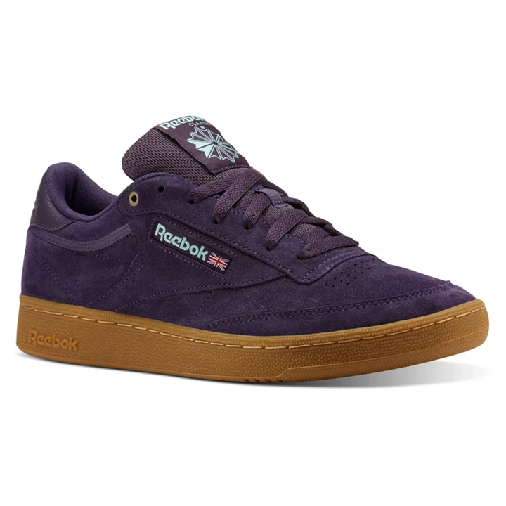 Zapatillas Reebok Club C 85 Mujer Moradas Oscuro | 729358URY