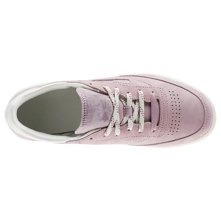 Zapatillas Reebok Club C 85 Mujer Rosas Blancas | 150697QSM