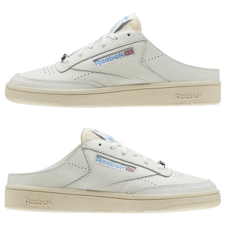 Zapatillas Reebok Club C 85 Mule Mujer Blancas Azules | 176258ONX