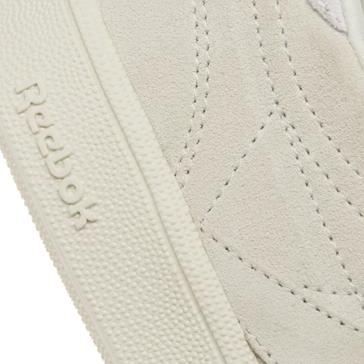 Zapatillas Reebok Club C 85 Nubuck Mujer Beige Blancas | 712653XVR