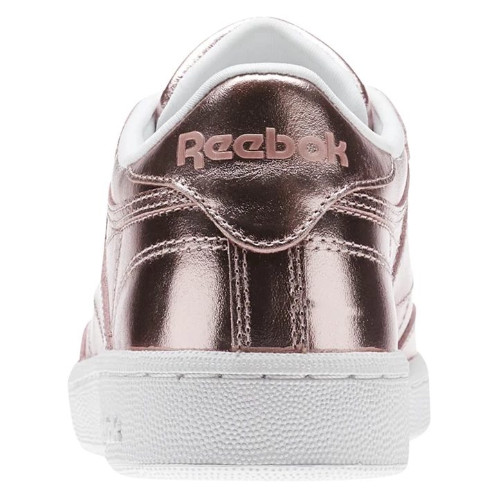 Zapatillas Reebok Club C 85 S Shine Mujer Rosas Cobra Blancas | 869351MHO