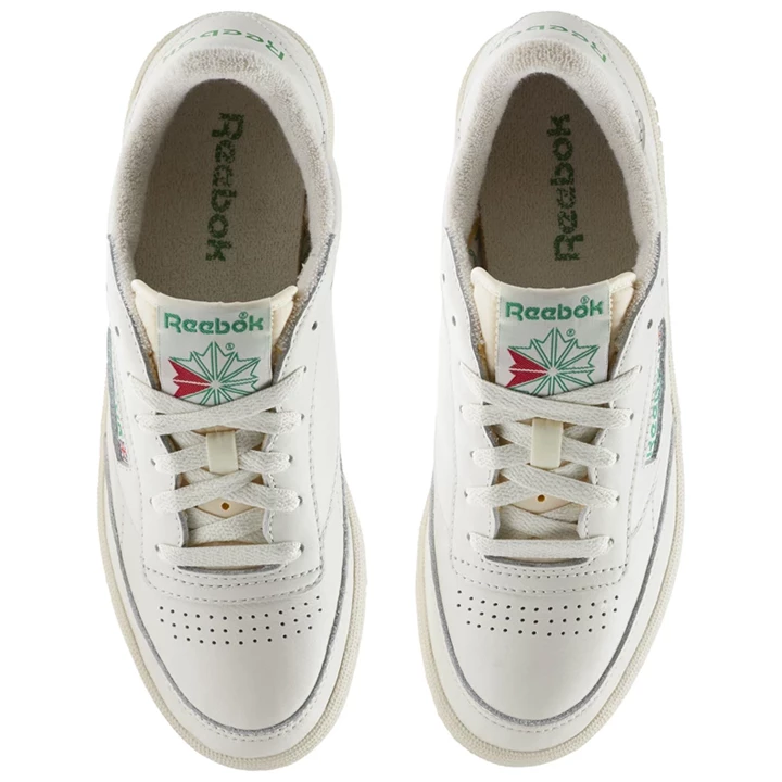 Zapatillas Reebok Club C 85 Vintage Mujer Verde Blancas Rojas | 698231VPY