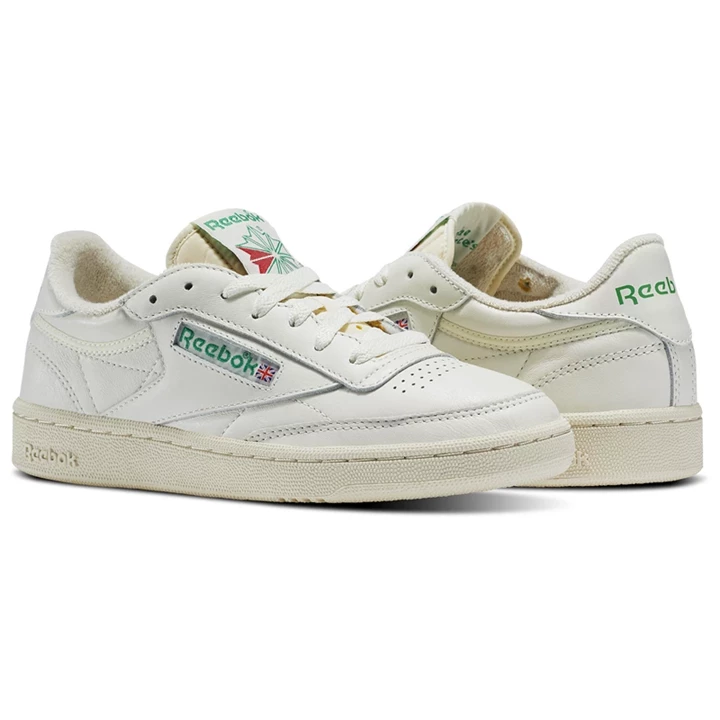 Zapatillas Reebok Club C 85 Vintage Mujer Verde Blancas Rojas | 698231VPY