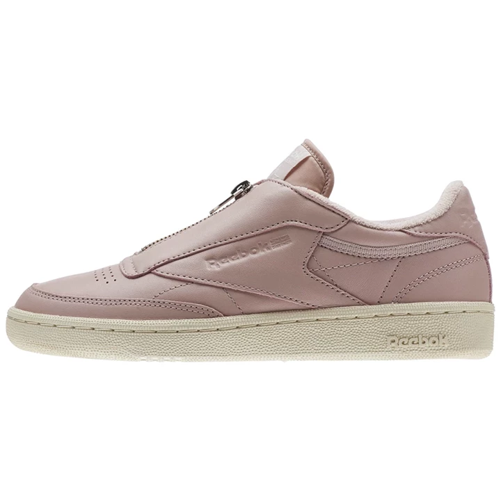 Zapatillas Reebok Club C 85 Zip Mujer Rosas Blancas Plateadas | 061358FSP