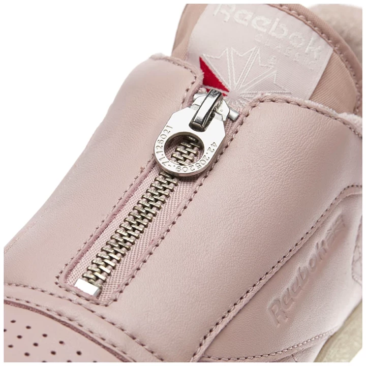 Zapatillas Reebok Club C 85 Zip Mujer Rosas Blancas Plateadas | 061358FSP