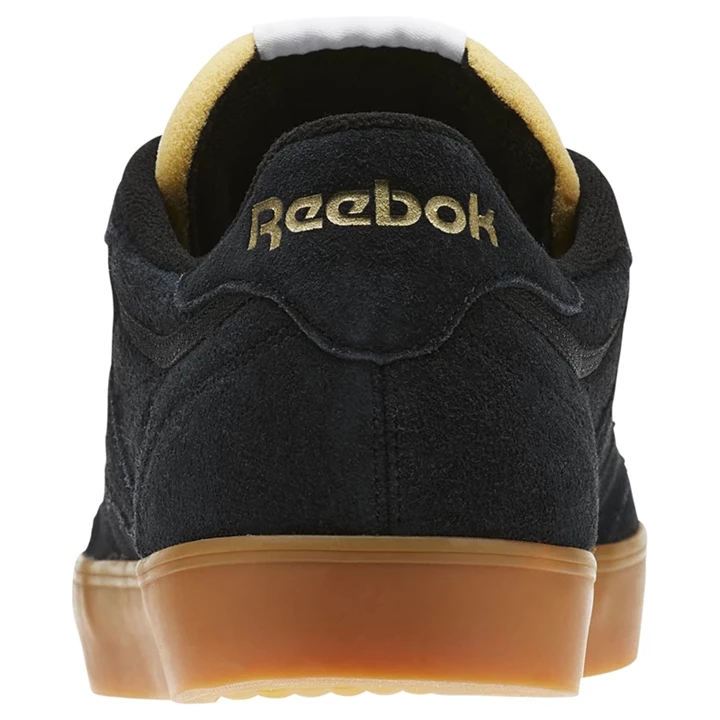 Zapatillas Reebok Club C Gum Hombre Negras Blancas Doradas | 471938RHU