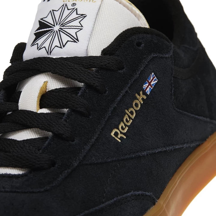 Zapatillas Reebok Club C Gum Hombre Negras Blancas Doradas | 471938RHU