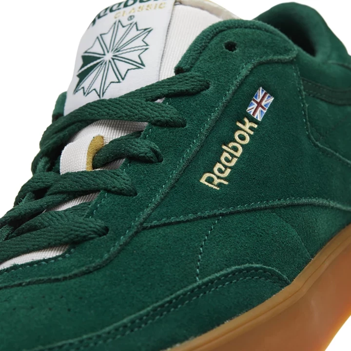 Zapatillas Reebok Club C Gum Mujer Verde Oscuro Blancas Doradas | 398427AKM