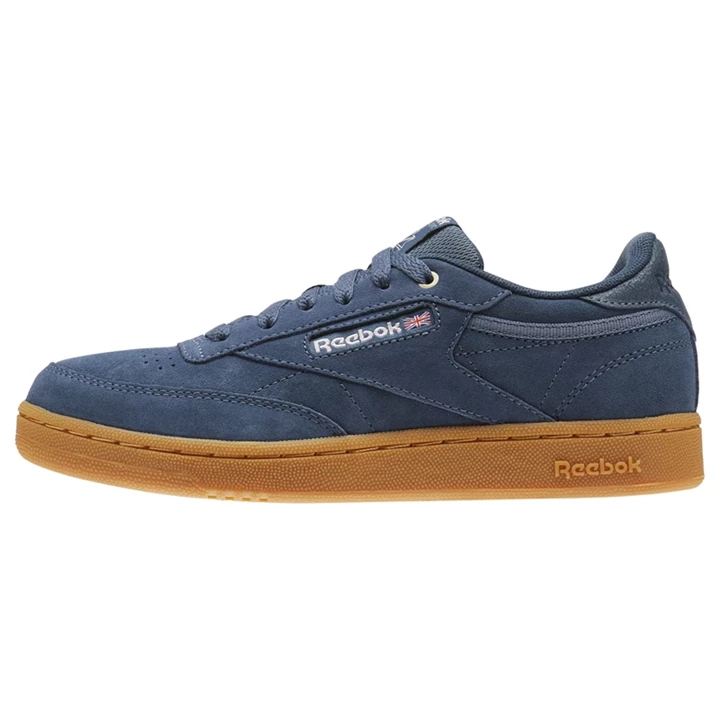 Zapatillas Reebok Club C Niños Azul Marino Marrones | 265914NSV