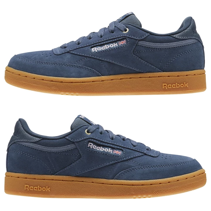 Zapatillas Reebok Club C Niños Azul Marino Marrones | 265914NSV