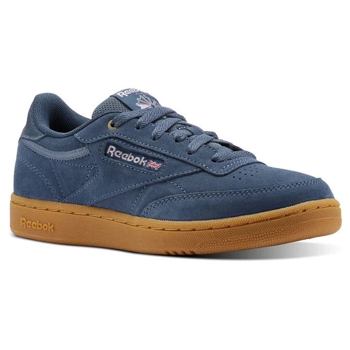 Zapatillas Reebok Club C Niños Azul Marino Marrones | 265914NSV