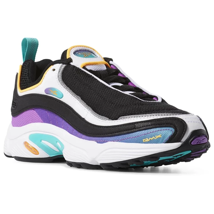 Zapatillas Reebok Daytona DMX Mujer Negras Turquesa Doradas | 564901JYO