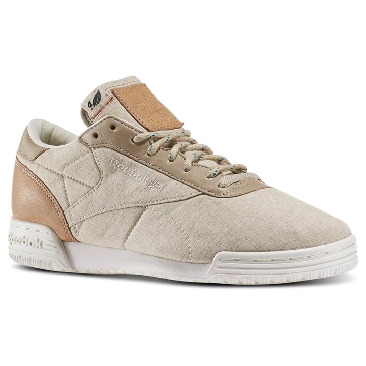 Zapatillas Reebok Exofit Lo Clean Eco Brown Hombre Blancas Marrones | 194306IRG