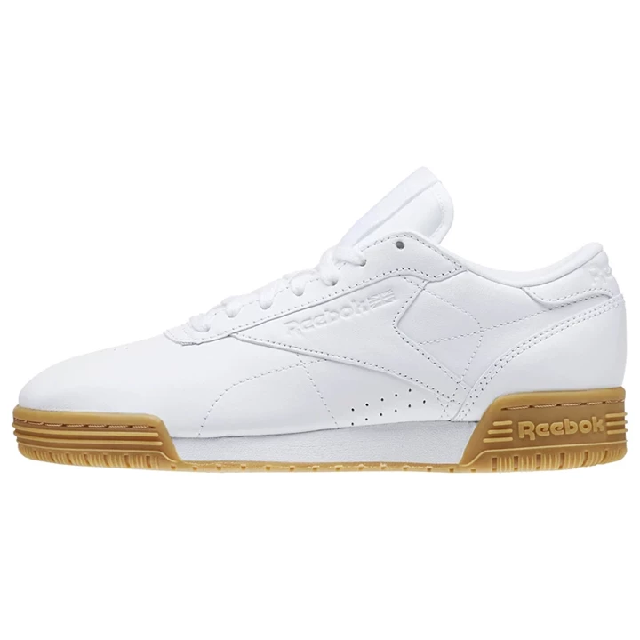 Zapatillas Reebok Exofit Lo Cln Garment Gum Mujer Blancas Marrones | 431029CXE