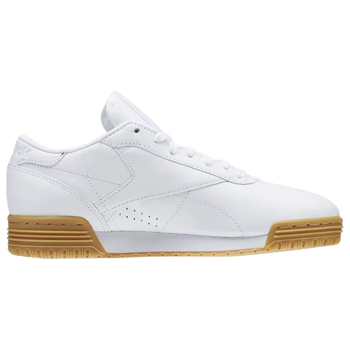 Zapatillas Reebok Exofit Lo Cln Garment Gum Mujer Blancas Marrones | 431029CXE