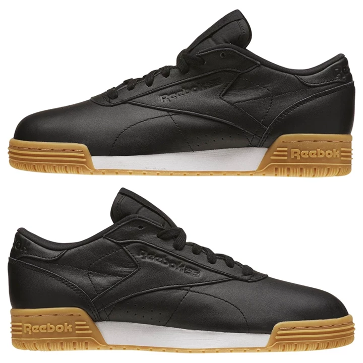 Zapatillas Reebok Exofit Lo Cln Garment Gum Mujer Negras Blancas Marrones | 627940JIN