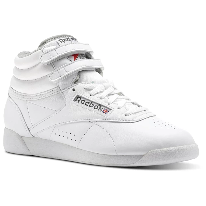 Zapatillas Reebok Freestyle HI ARCHIVE Mujer Blancas Gris Oscuro Rojas Gris | 104792KWG