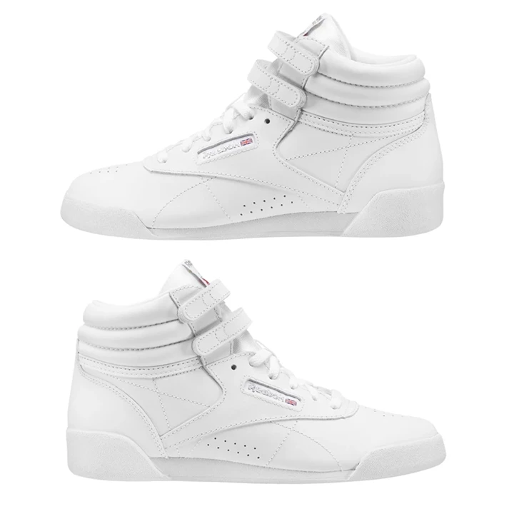 Zapatillas Reebok Freestyle Hi - Children Niños Blancas Plateadas | 921846TQZ