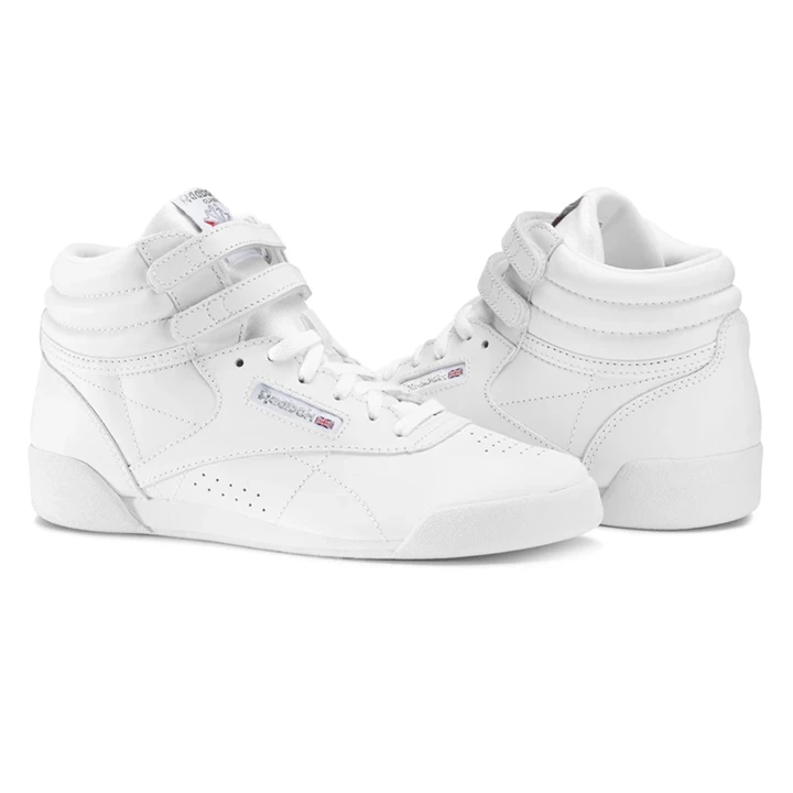 Zapatillas Reebok Freestyle Hi - Children Niños Blancas Plateadas | 921846TQZ